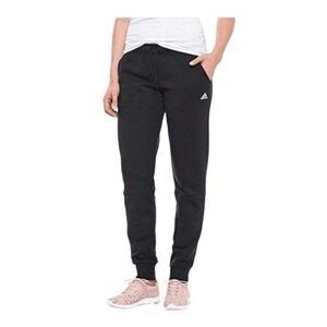 Adidas Ultimate Fleece Jogger Sweatpants Black Knit Drawstring Athletic S